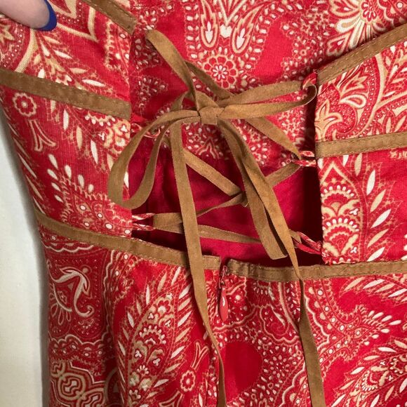 BCBG Y2K Lace Up Halter Dress - Picture 5 of 8